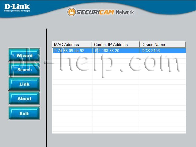 Скрин Определение IP адреса Фото Вид спереди Dlink 2130/ 2103