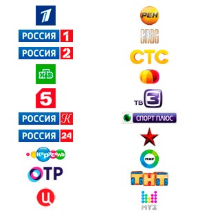 Список каналов эфирного цифрового телевидения