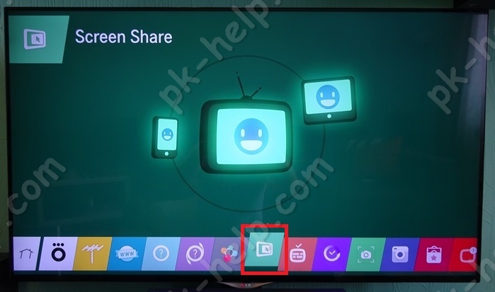 Фотография включение Screen Share