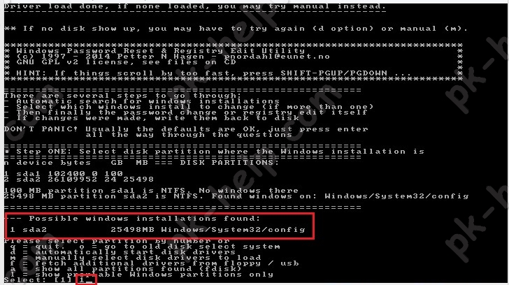 Фотография Выбор раздела с Windows 7, 8, 10