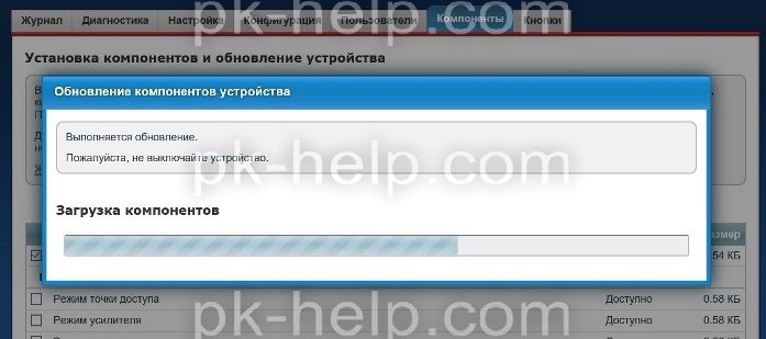 Процесс обновления микропрограммы Zyxel